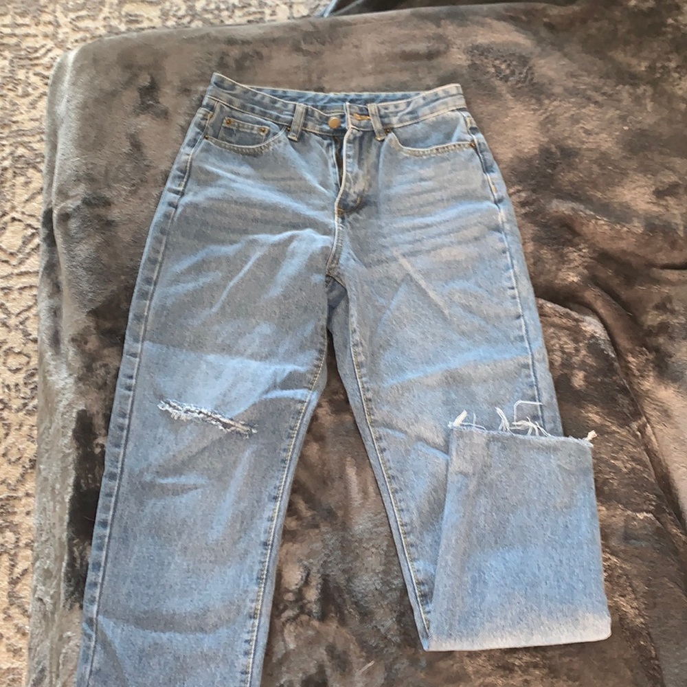 Lightly distressed jeans
